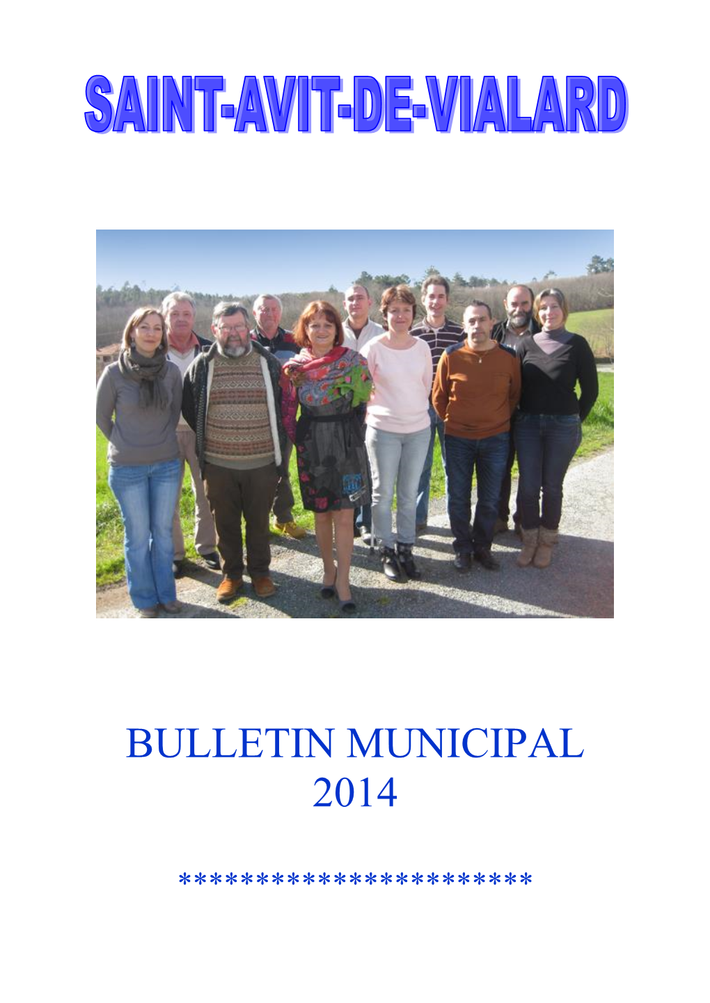 Bulletin Municipal 2014