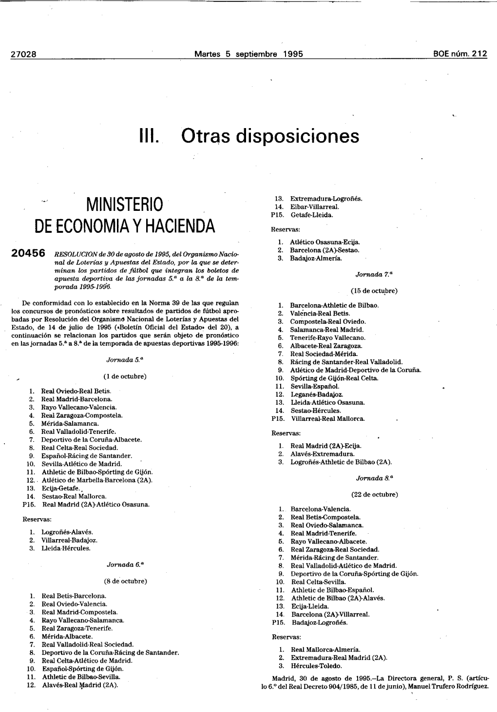 Iii. Otras Disposiciones MINISTERIO DE ECONOMIA Y HACIENDA