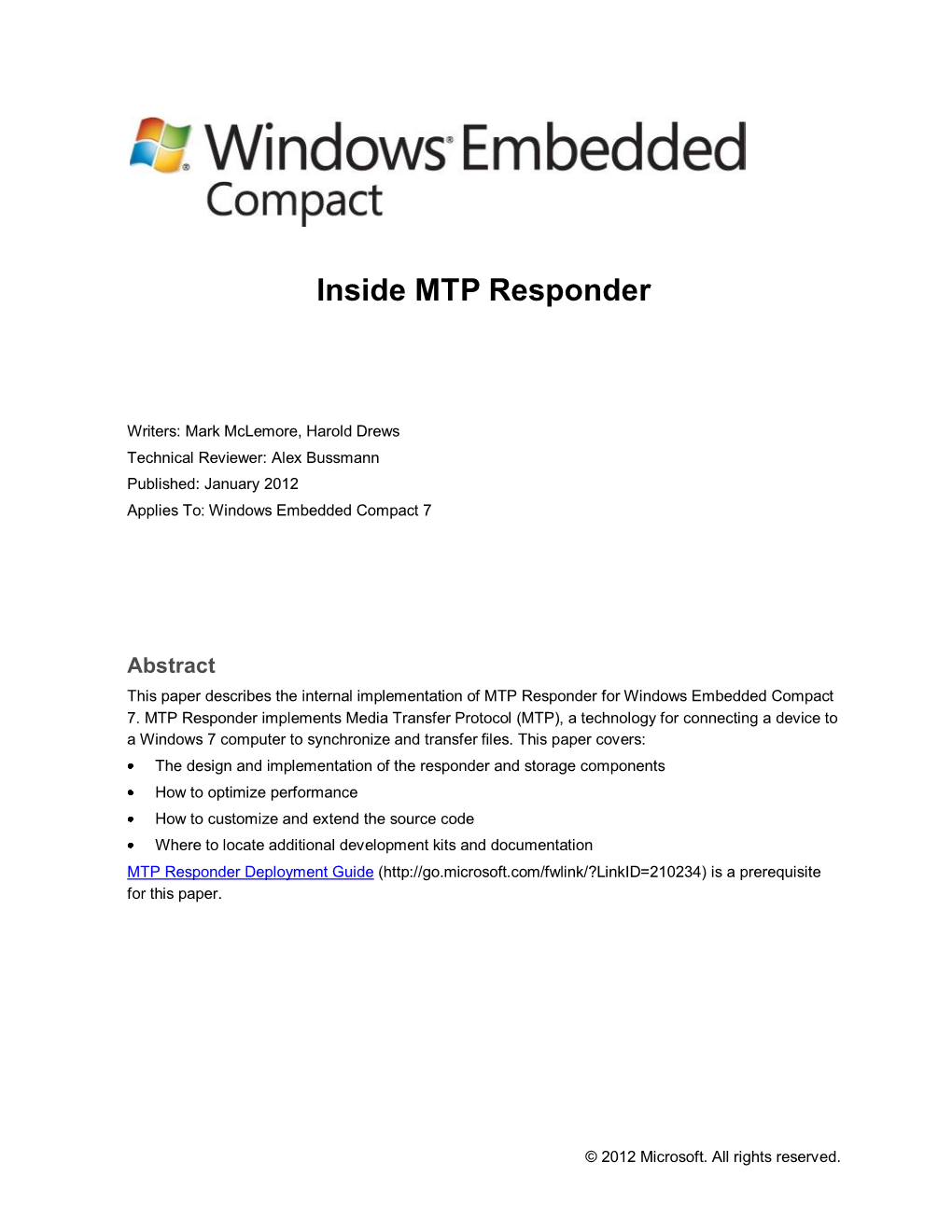 Inside MTP Responder