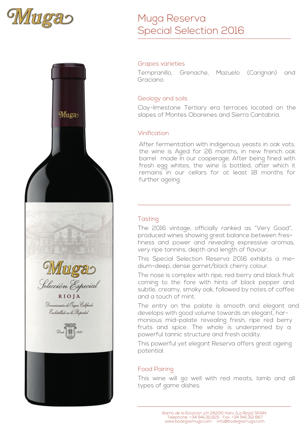 Muga Reserva Special Selection 2016