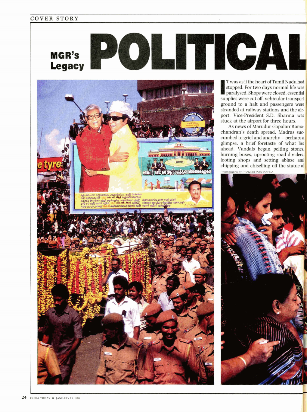 Legacy R T Was As If the Heart of Tamil Nadu Had Stopped