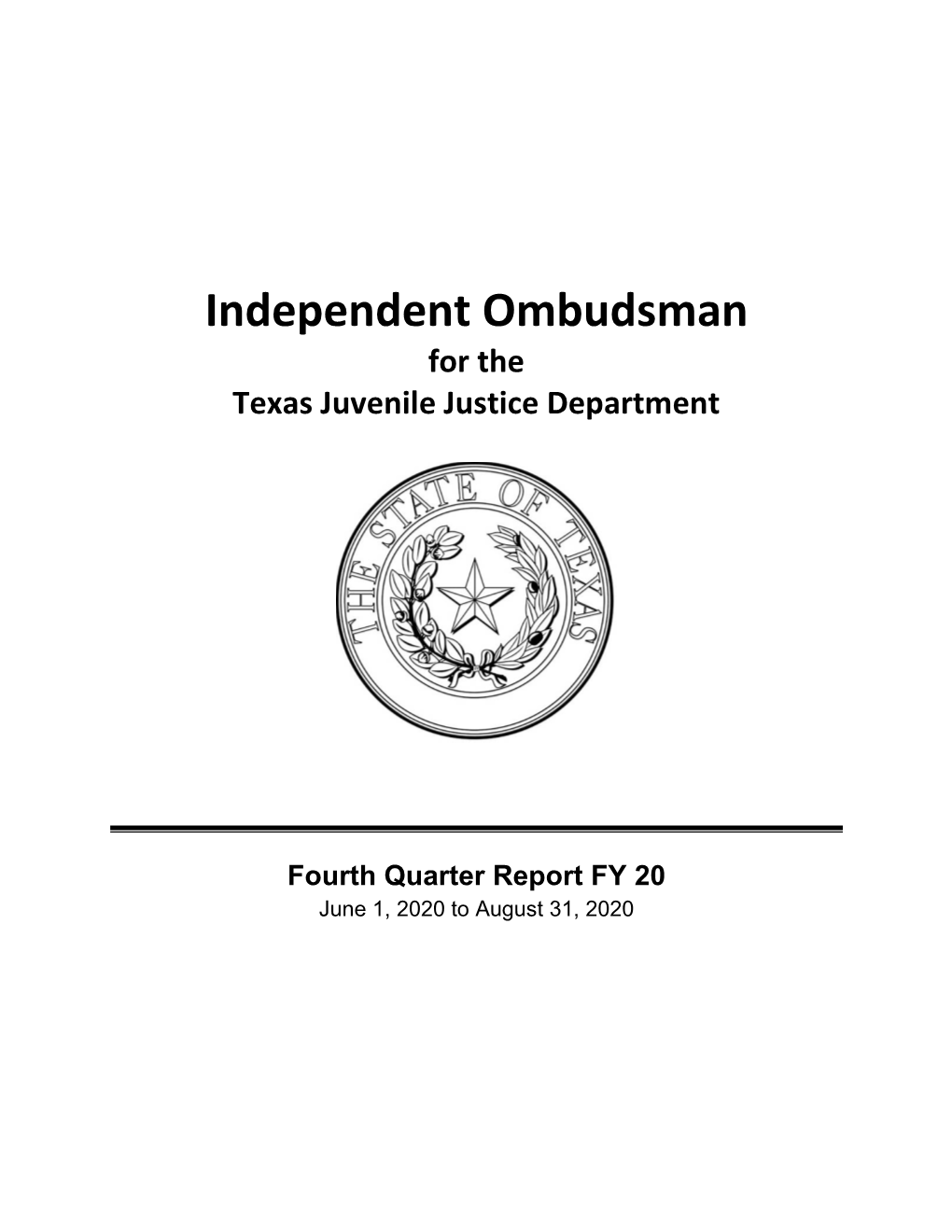 Independent Ombudsman for the Texas Juvenile Justice Department