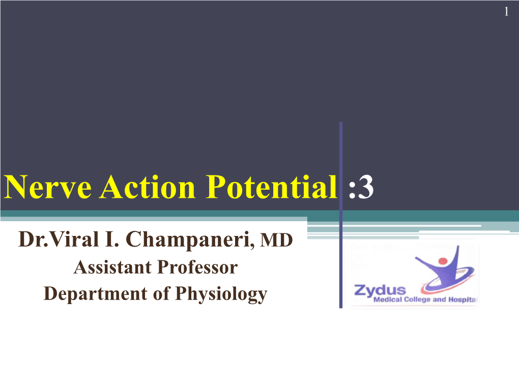Nerve Action Potential :3