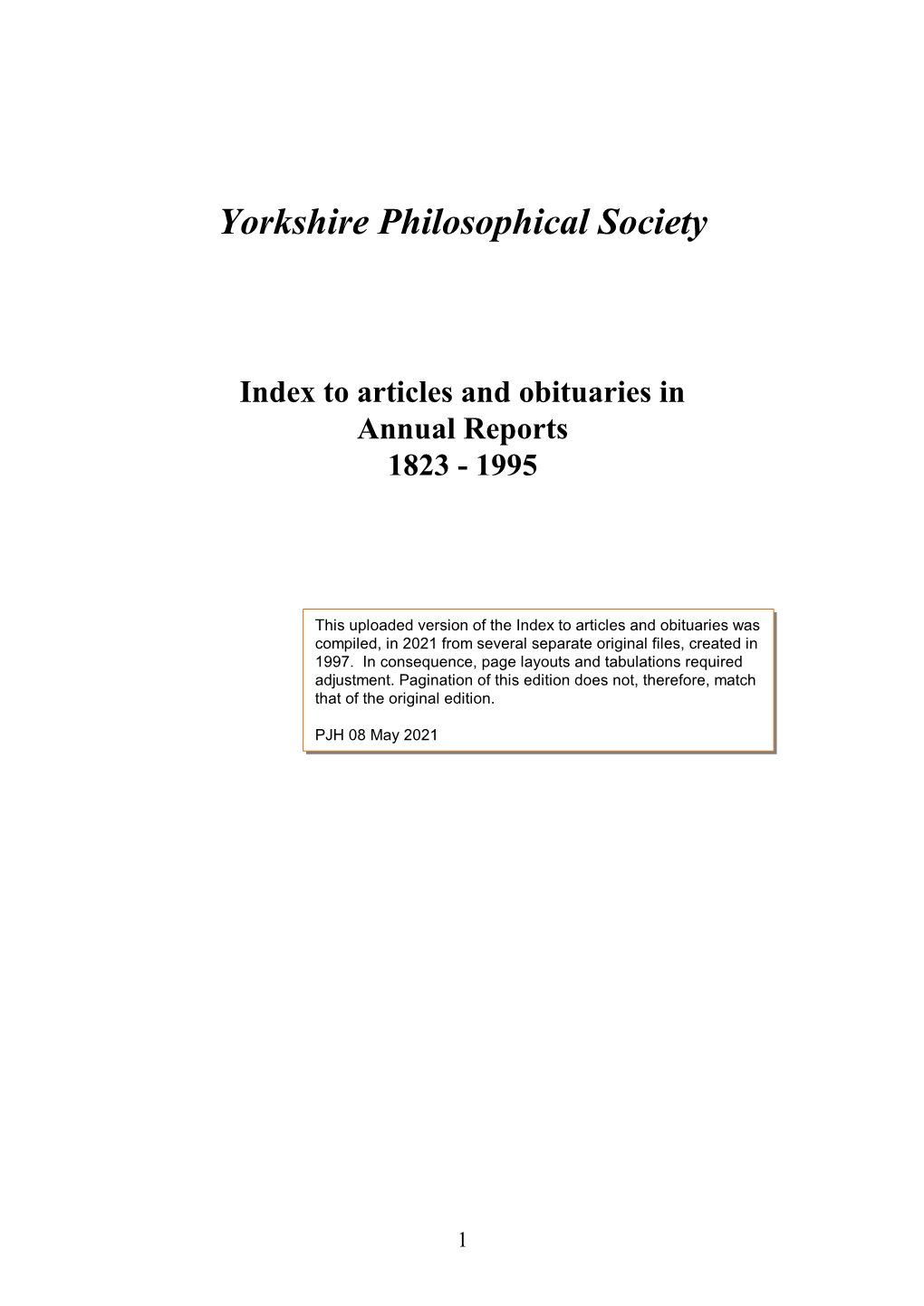 To Articles 1823-1995