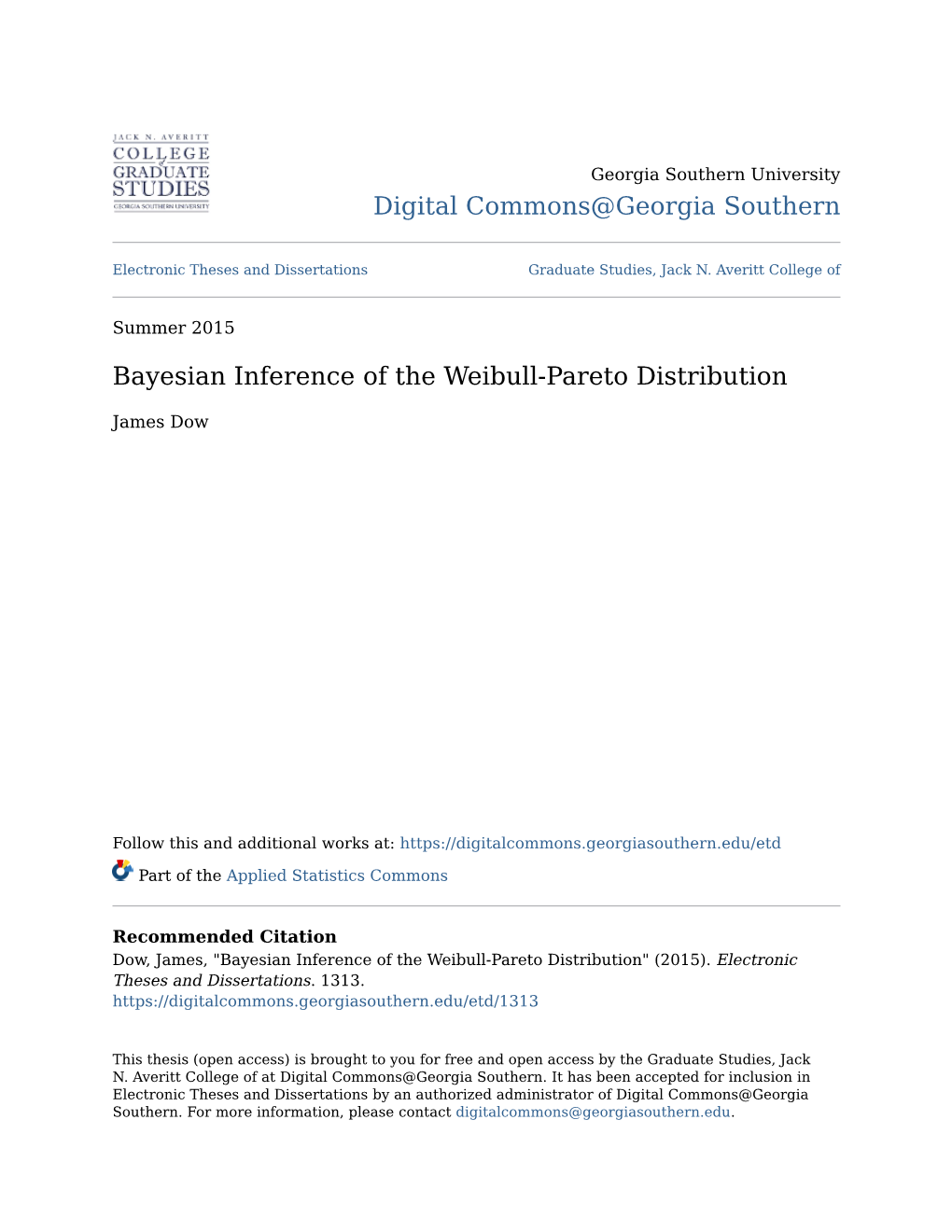 Bayesian Inference of the Weibull-Pareto Distribution