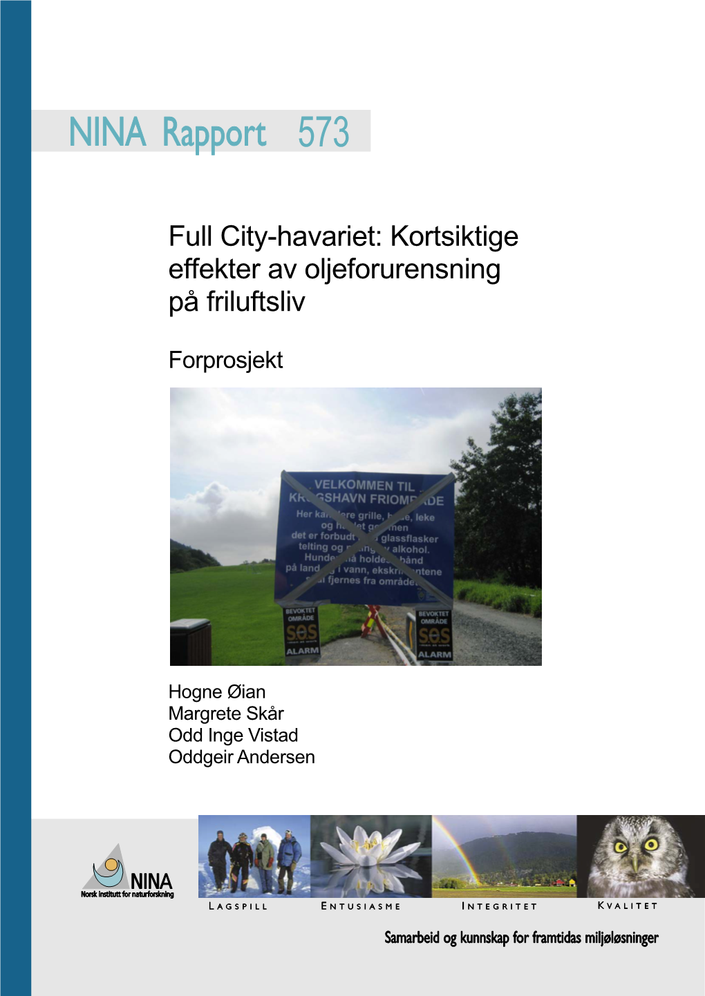 Full City-Havariet: Kortsiktige Effekter Av Oljeforurensning På Friluftsliv