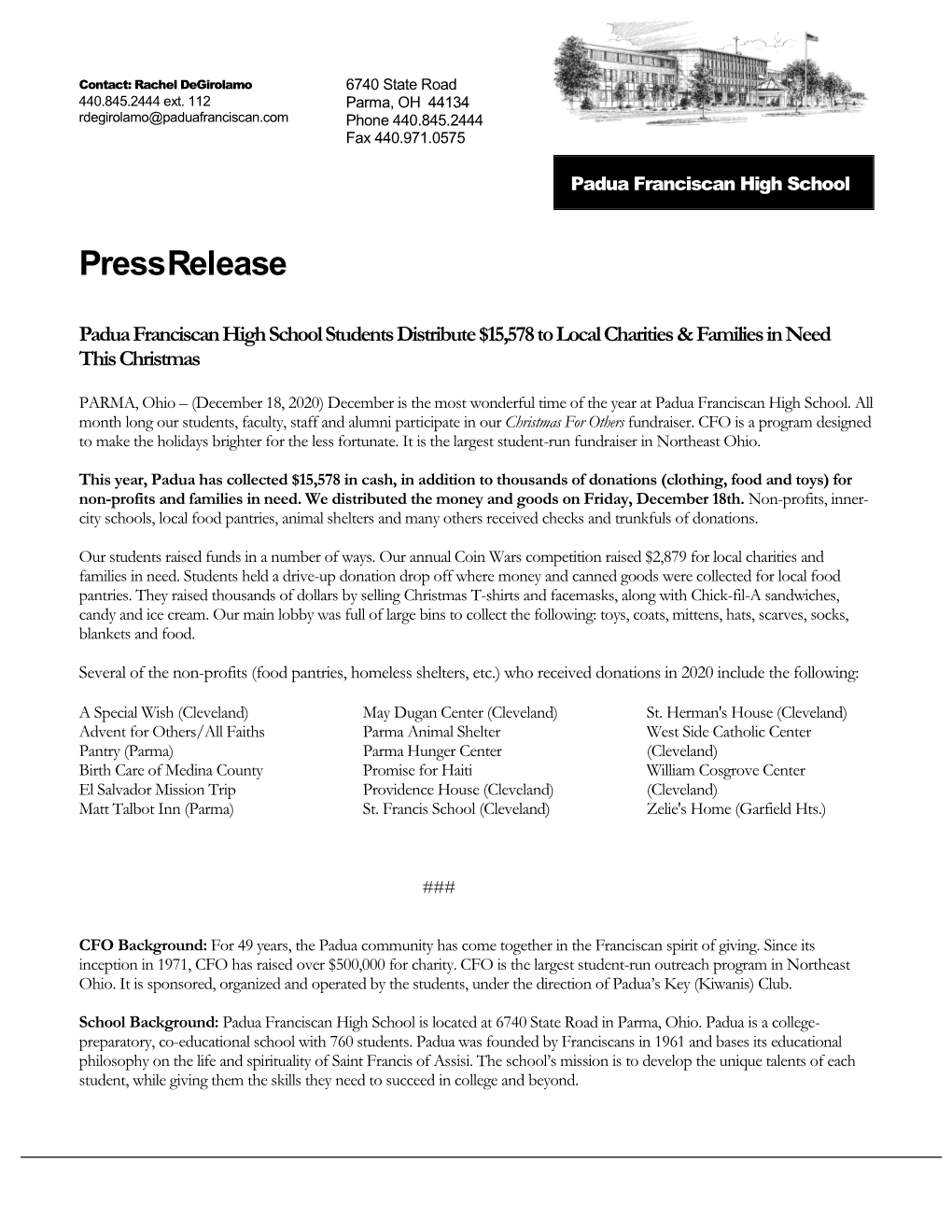 Press Release