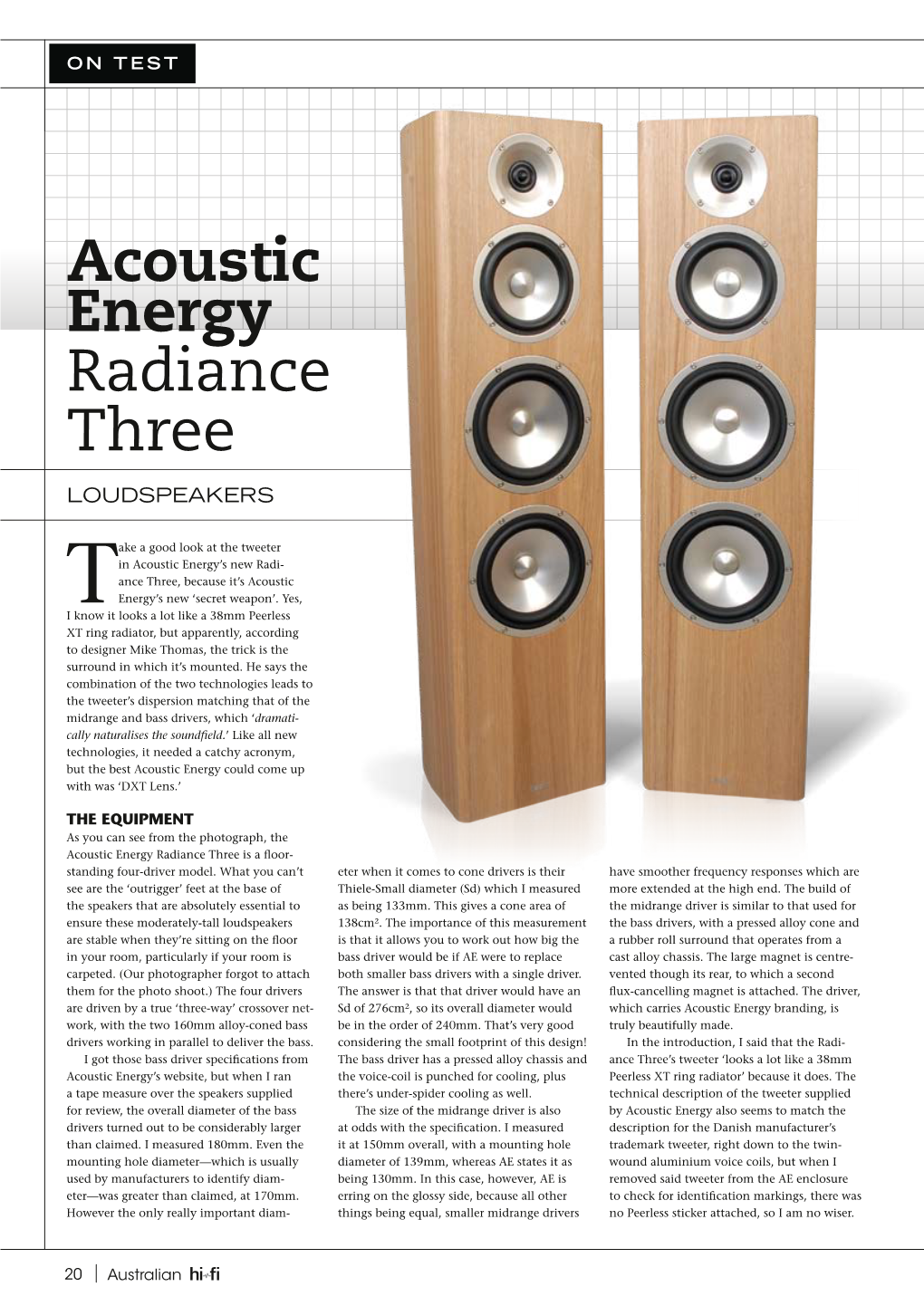 Acoustic Energy Radiance Three