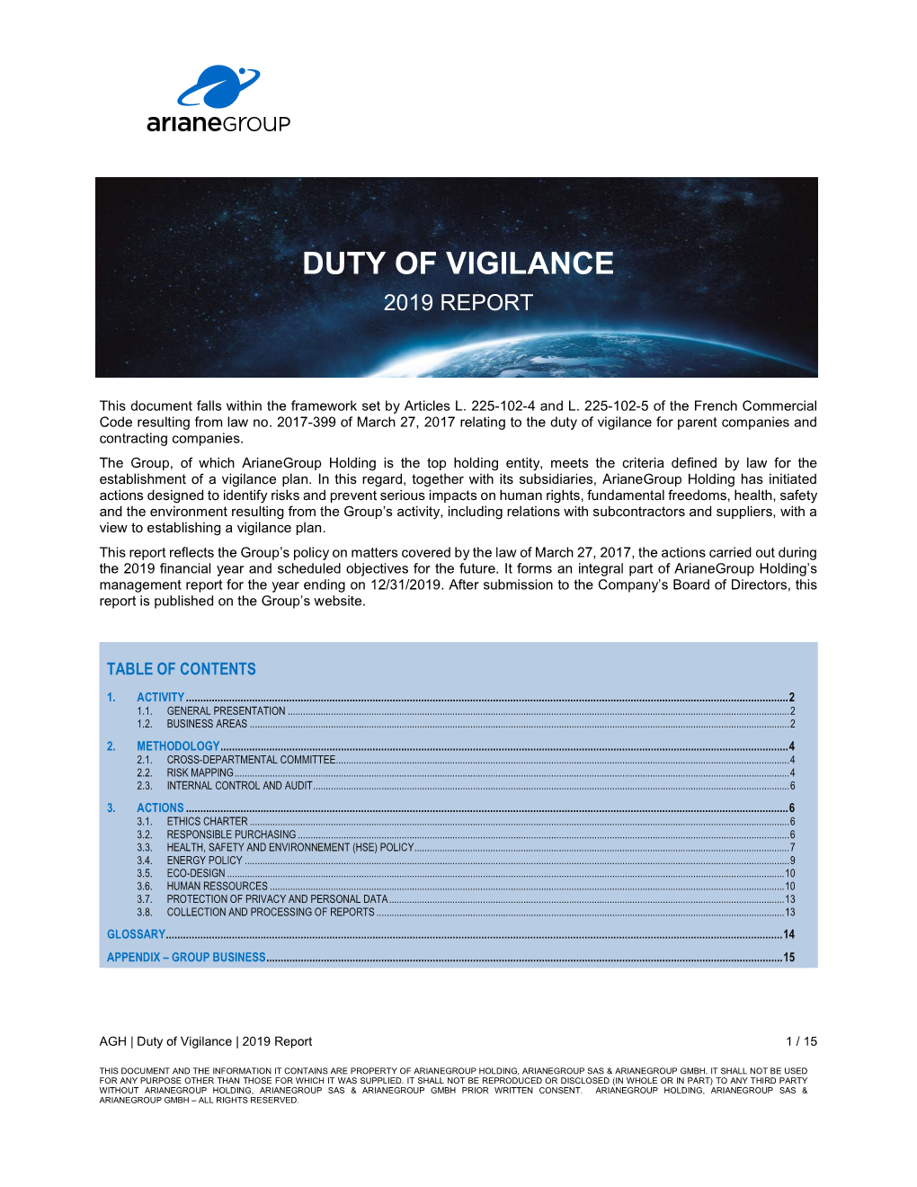 Duty of Vigilance 2019 Report