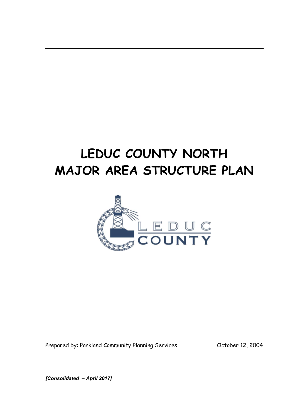 Leduc County North Major Area Structure Plan