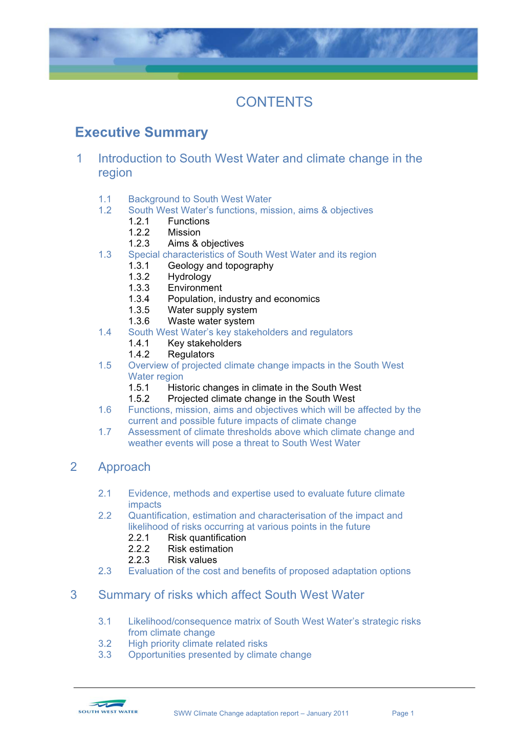 Climate Change Adaption Plan