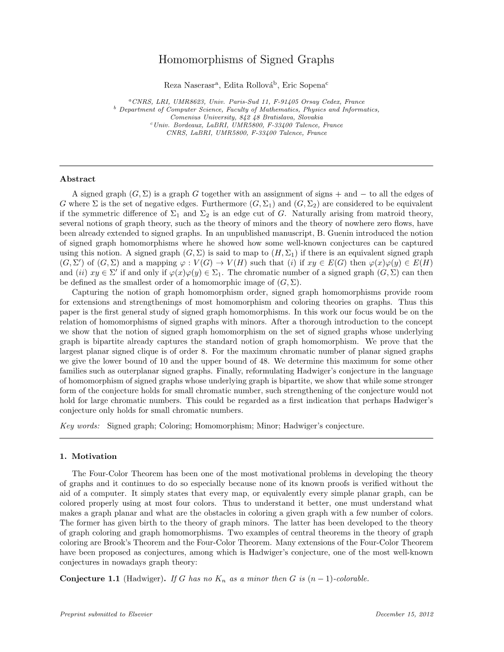 Homomorphisms of Signed Graphs