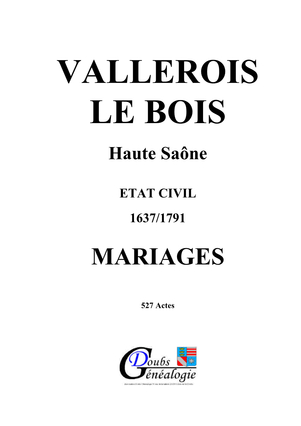 VALLEROIS LE BOIS Haute Saône