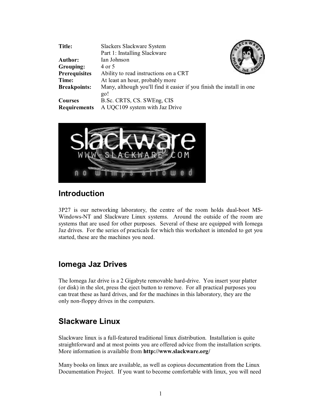 Slackware Linux Systems