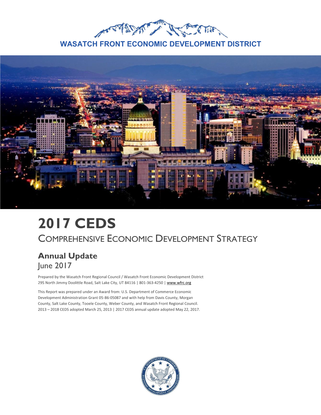 COMPREHENSIVE ECONOMIC DEVELOPMENT STRATEGY Annual Update June 2017