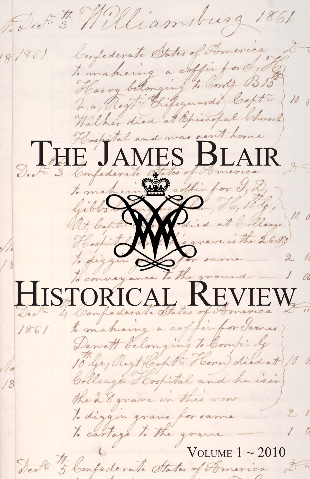 The James Blair Historical Review