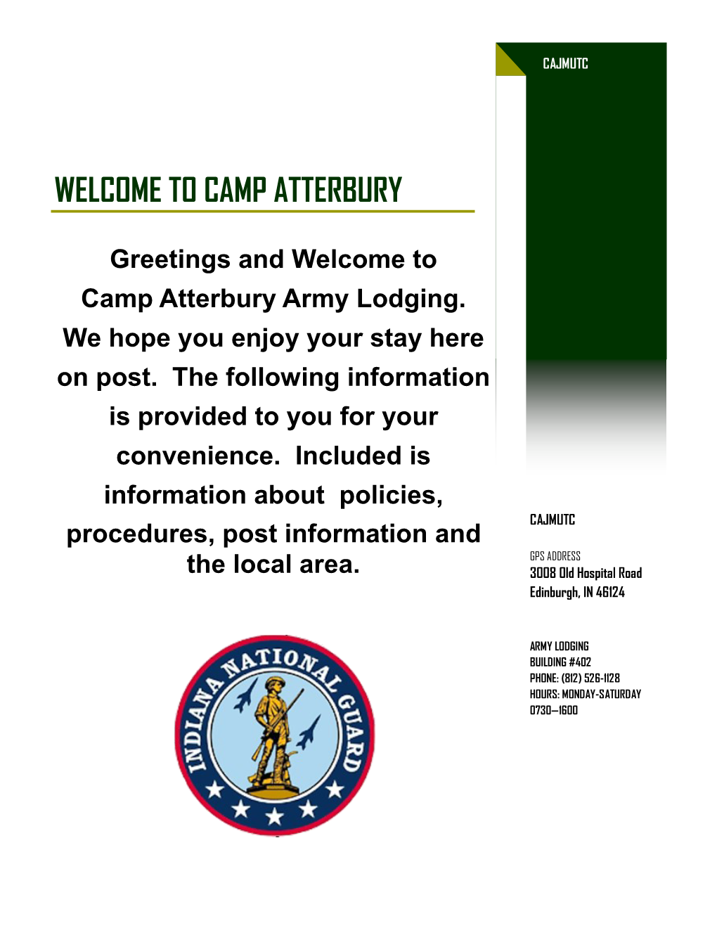 Welcome to Camp Atterbury