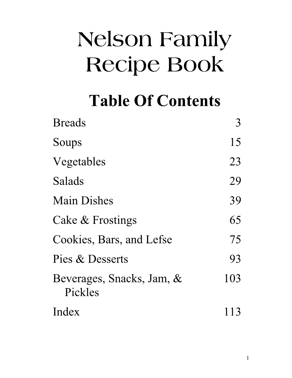 Nelson Family Recipe Book.Pdf Download