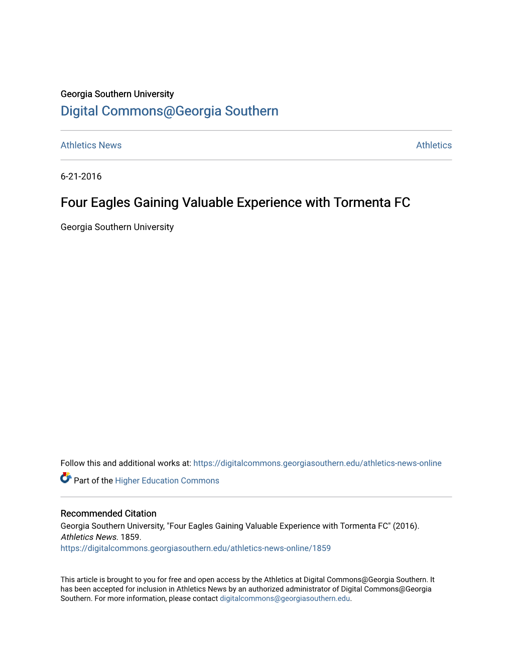 Four Eagles Gaining Valuable Experience with Tormenta FC