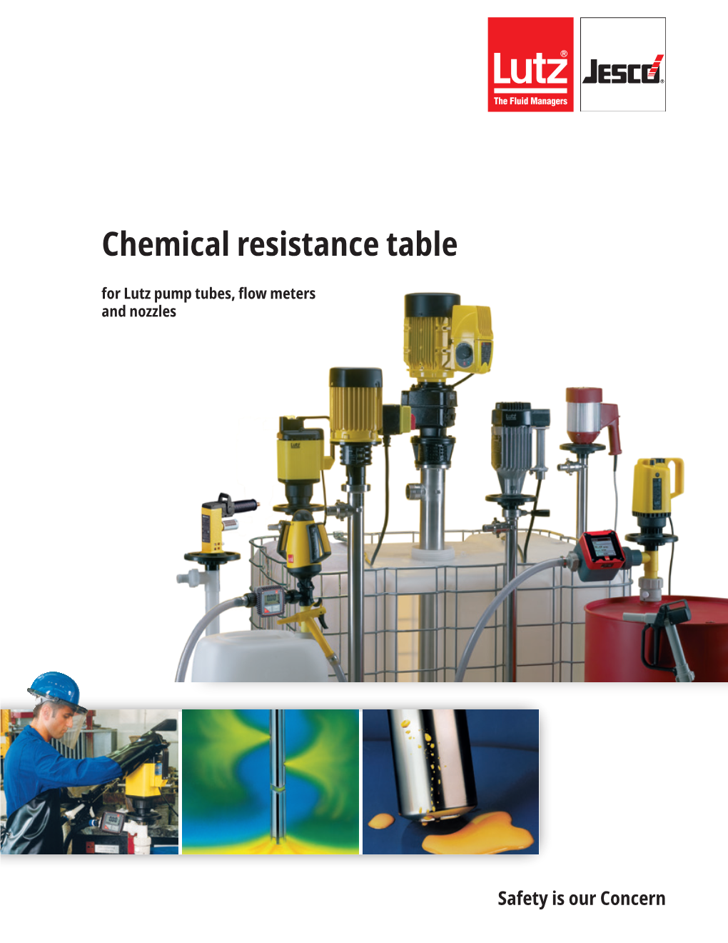 Chemical Resistance Table for Lutz Pump Tubes, Flow Meters and Nozzles