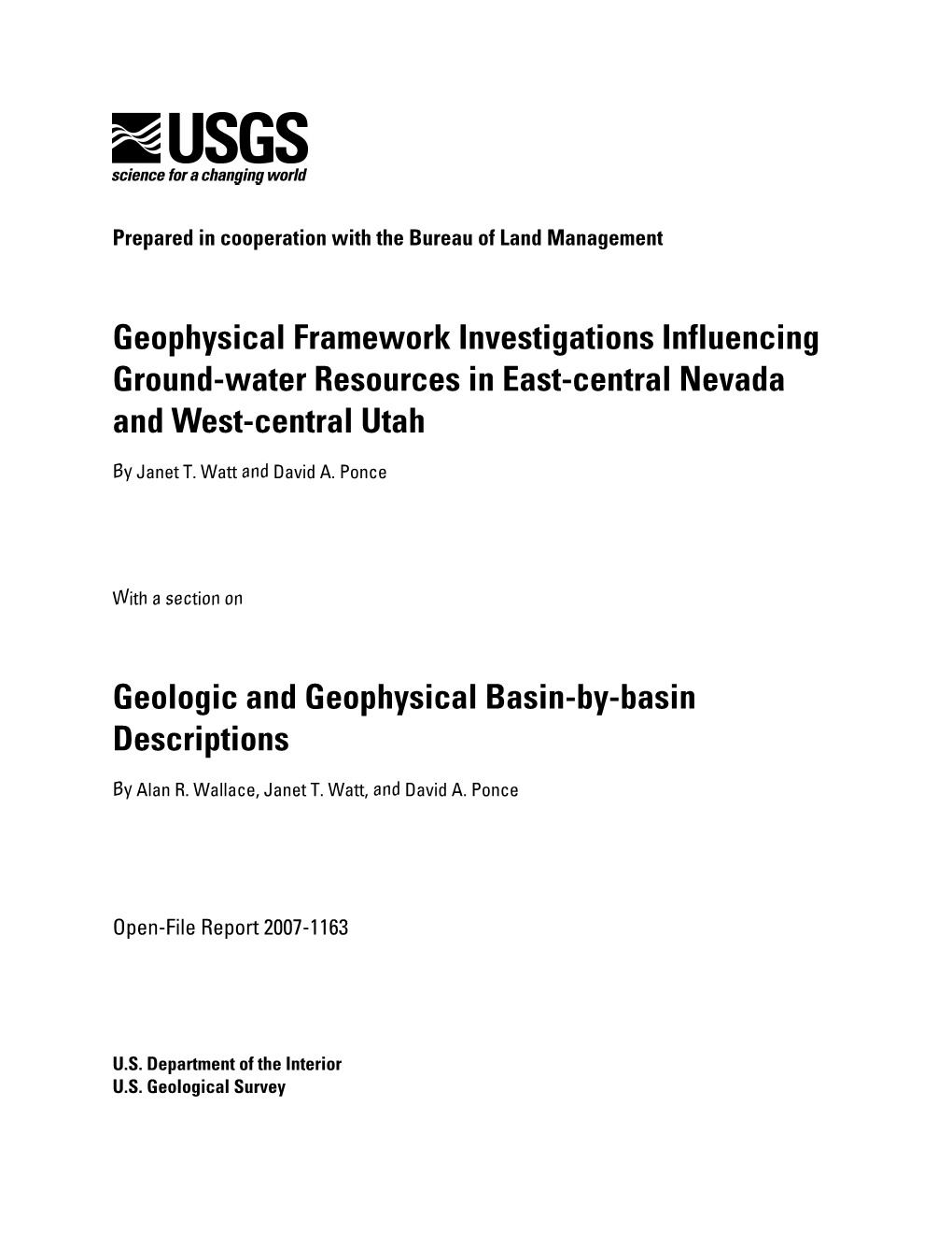 Geophysical Unit of Menlo Park, Calif