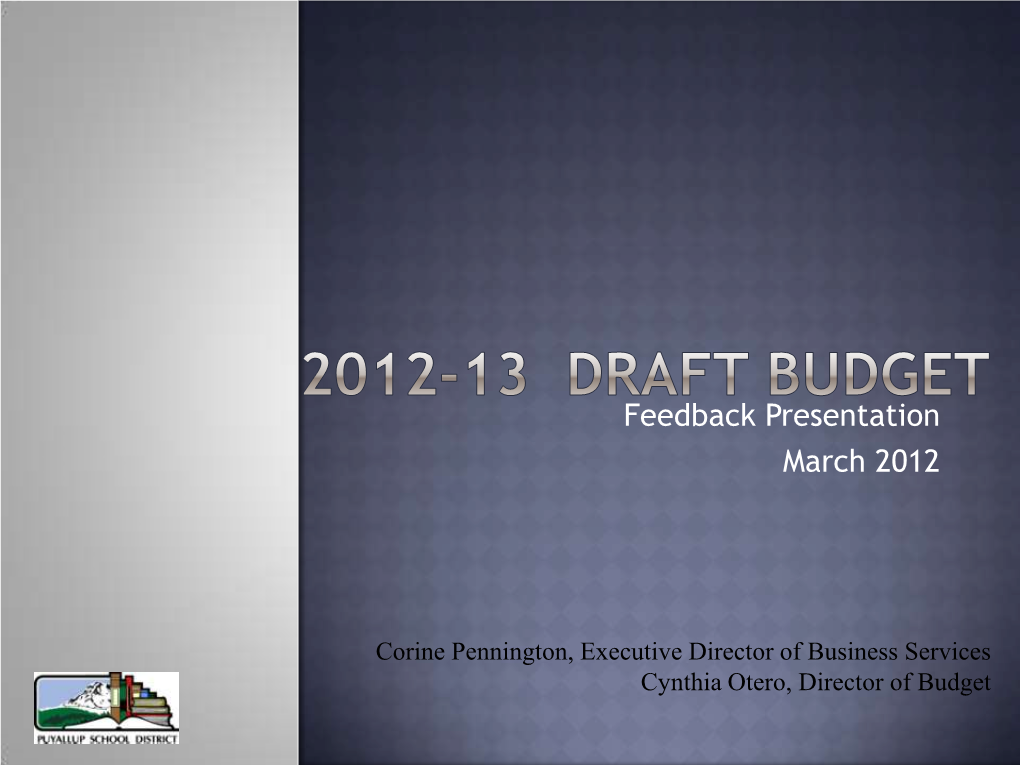 2005-2006 Budget Development