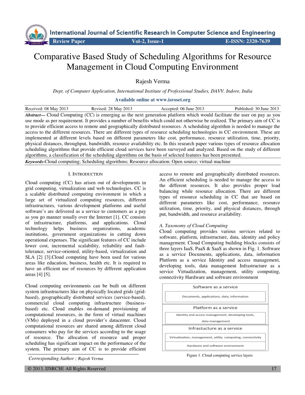 Comparative Based Study of Scheduling Algorithms for Resource Management in Cloud Computing Environment