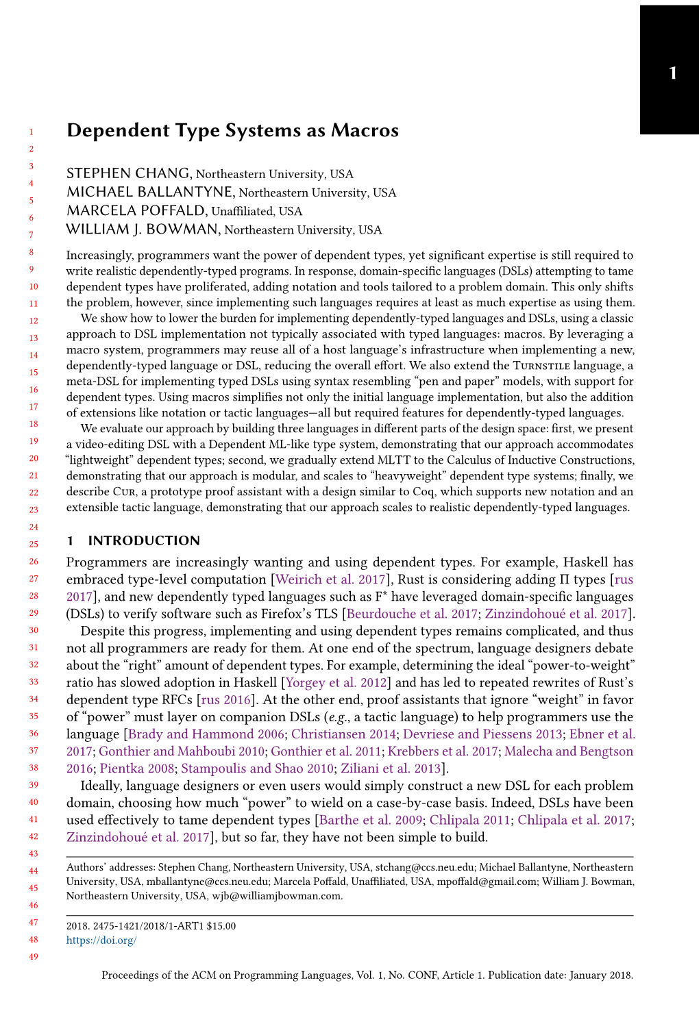 Dependent Type Systems As Macros