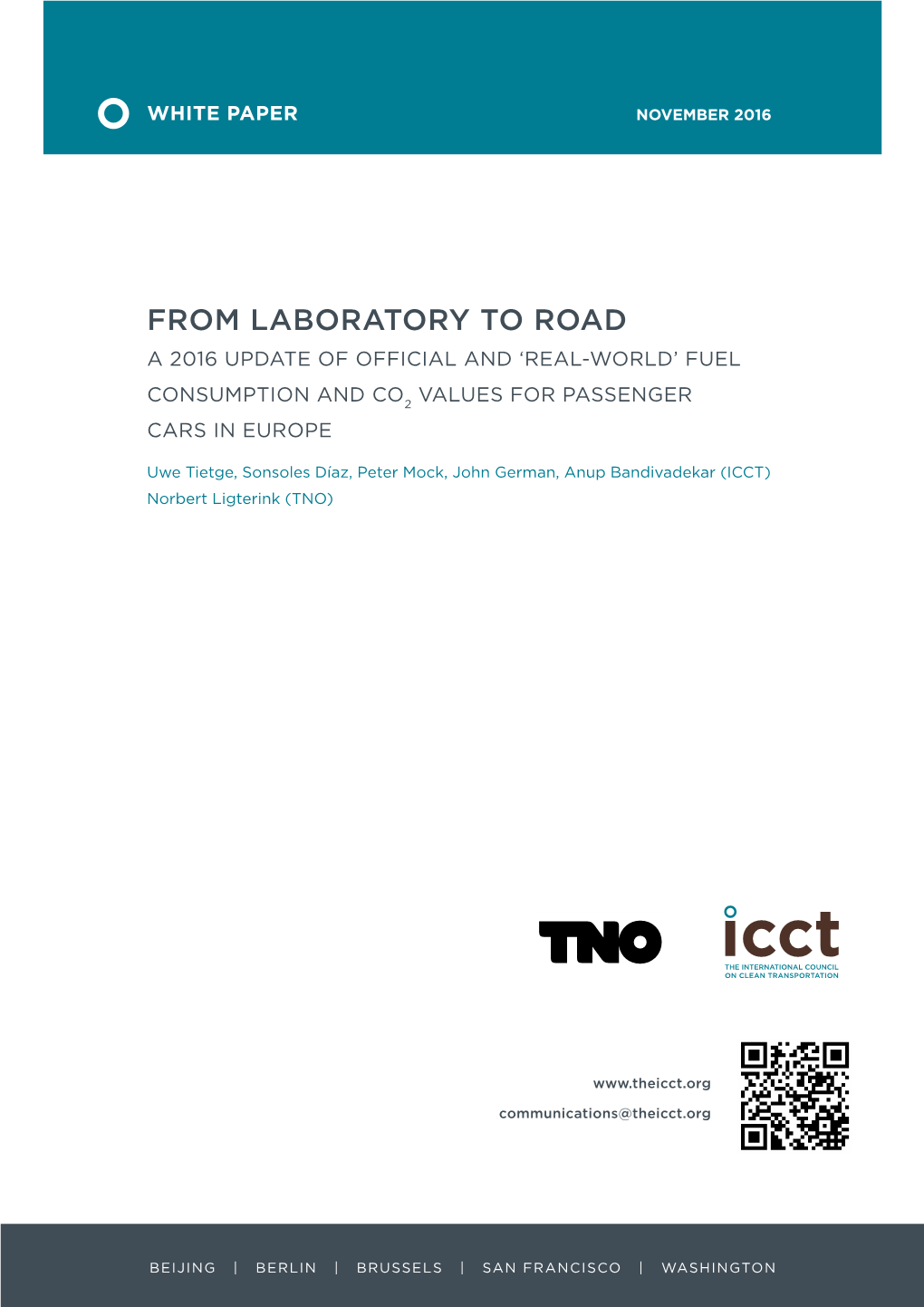 “Real-World” Fuel Consumption from Laboratory to Road: a 2015 Update