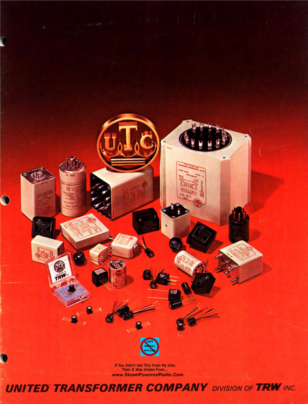 UTC United Transformer Company Transformer Catalog Circa 1970