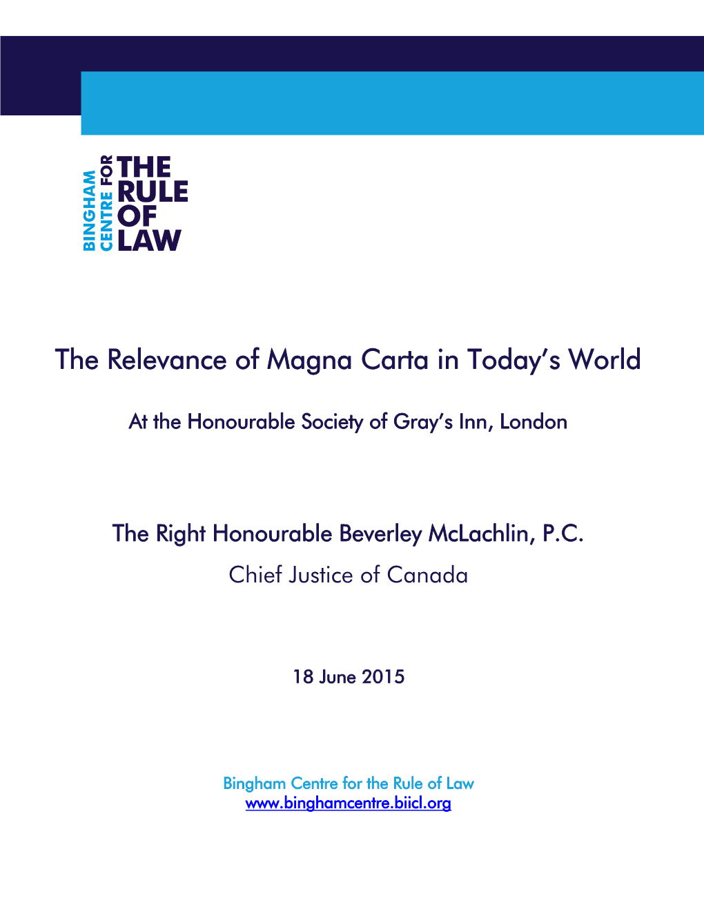 The Relevance of Magna Carta in Today's World