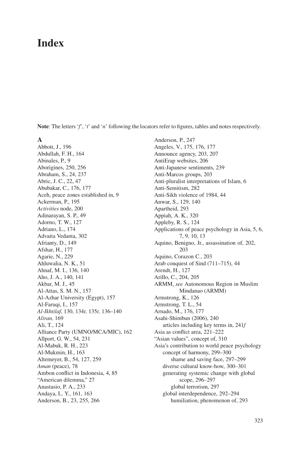 'F', 'T' and 'N' Following the Locators Refer to Figures, Tables and Notes