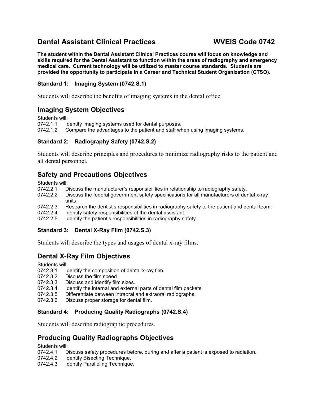 Dental Assistant Clinical Practices