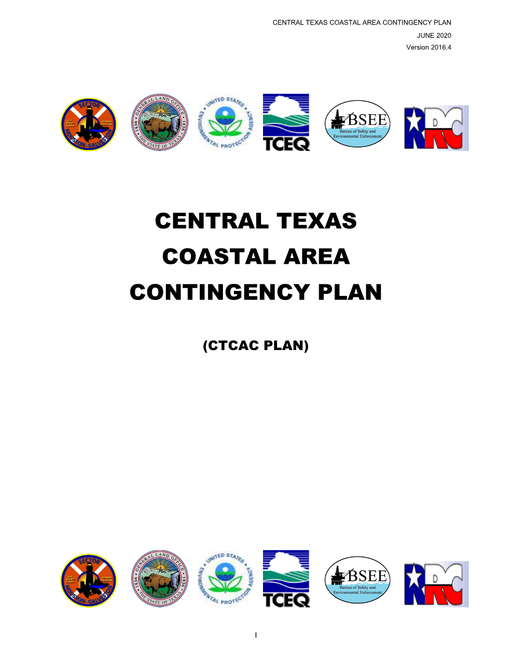 AREA CONTINGENCY PLAN JUNE 2020 Version 2016.4