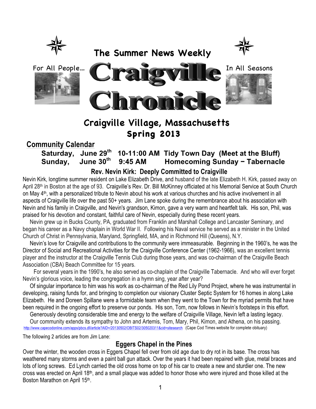 Chronicle Spring 2013