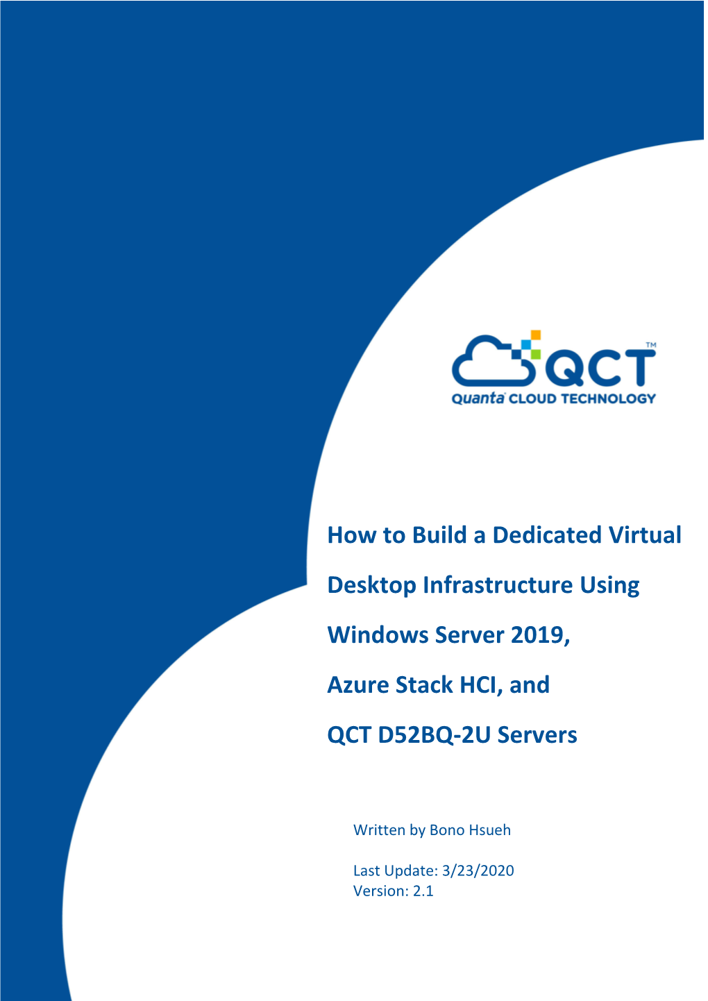 QCT Azure Stack HCI White Paper for VDI User Desktop Solution