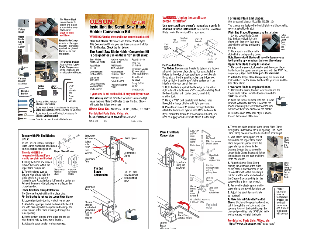 Conversion Kit Instructions