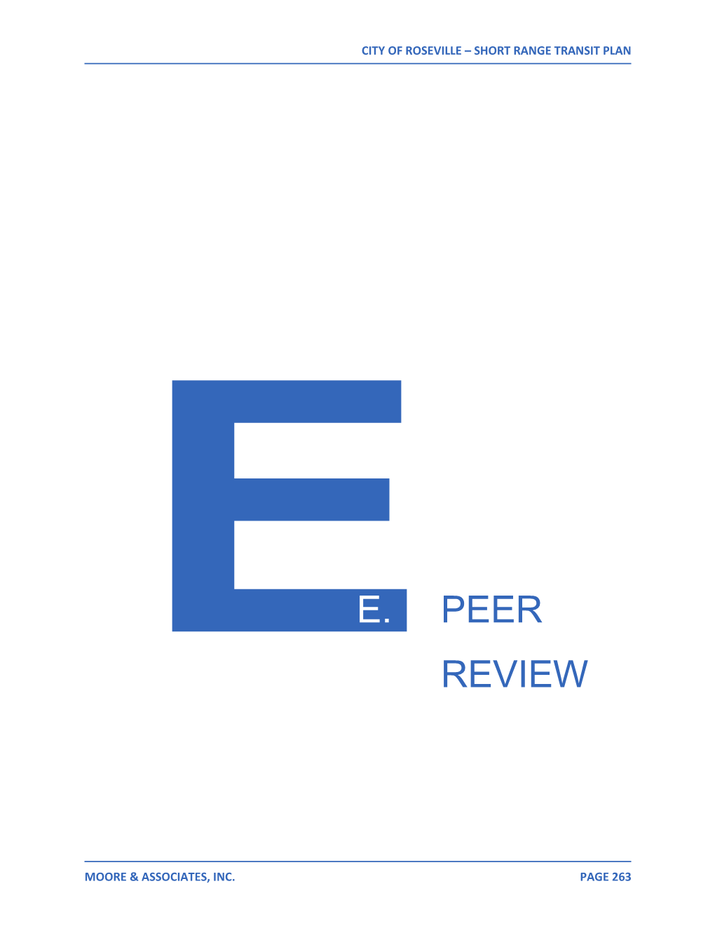 E E. Peer Review