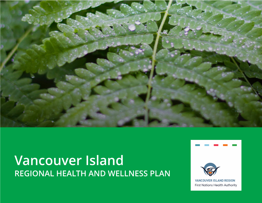 Vancouver Island Regional Health and Wellness Plan Was Made Possible with the Shared Knowledge and Experience and Ongoing Support of Many Important Partners