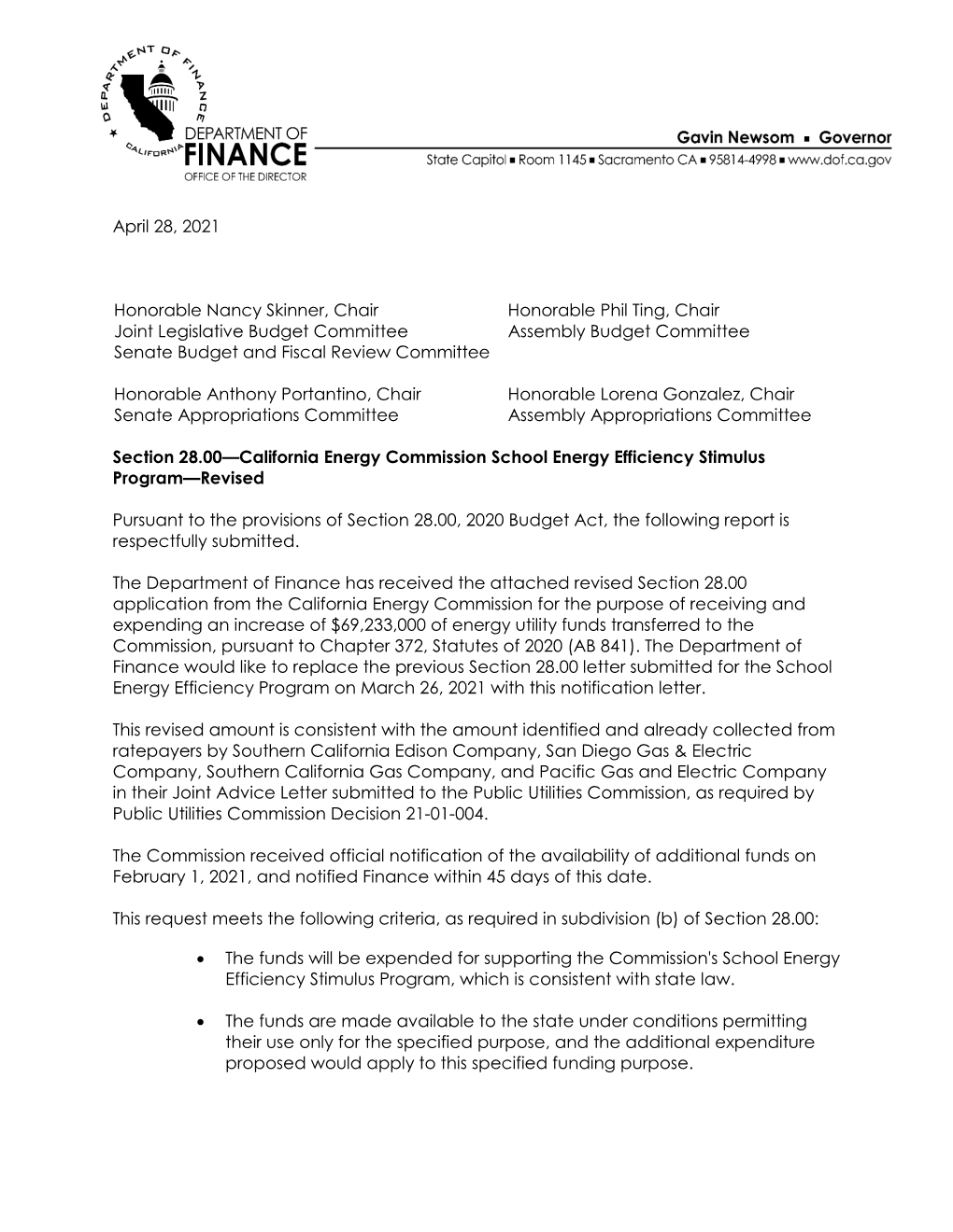 School Energy Efficiency Stimulus Program—Revised