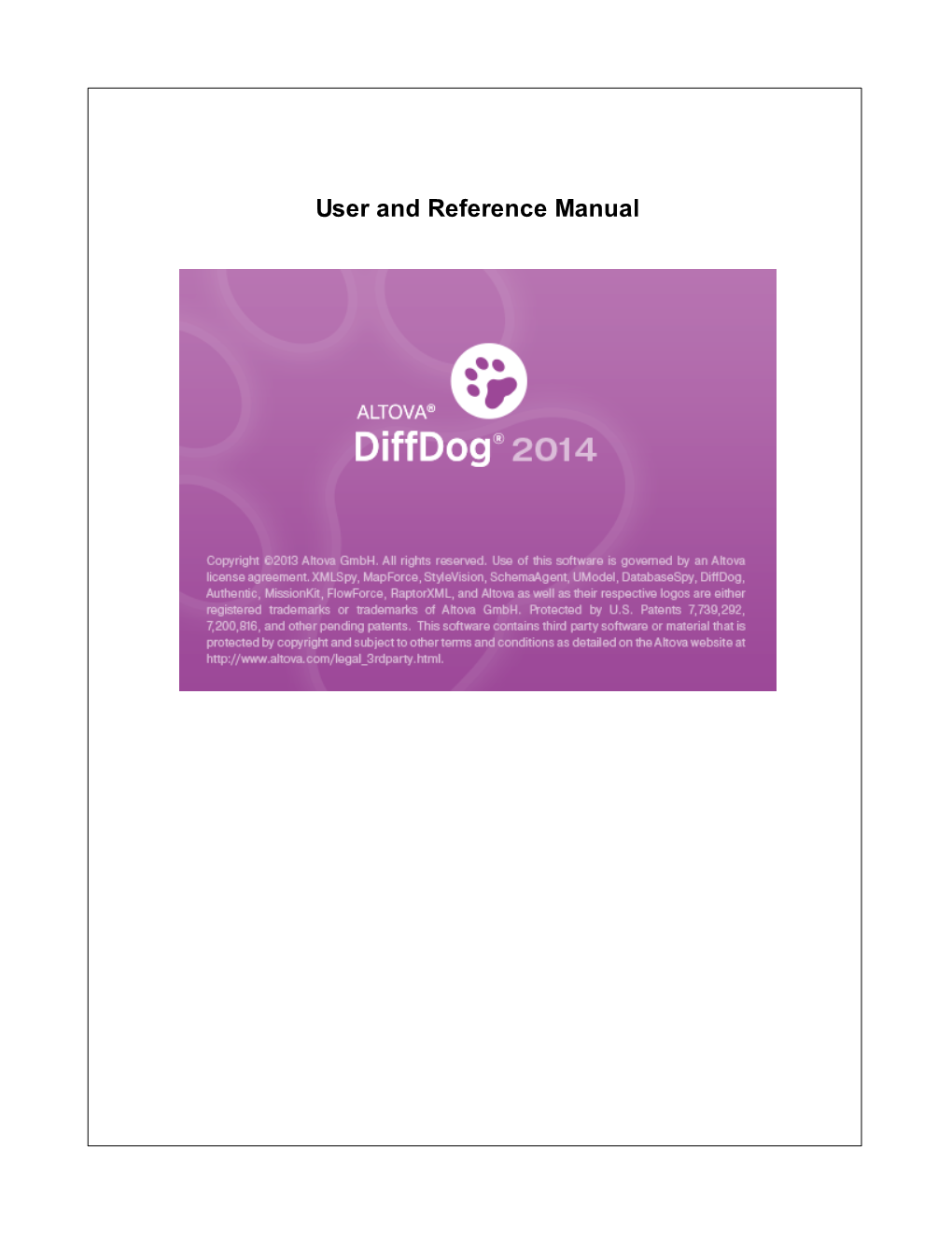 Altova Diffdog 2014 User & Reference Manual