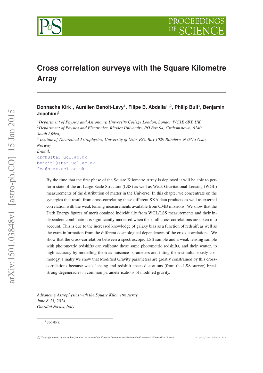 Cross Correlation Surveys with the Square Kilometre Array