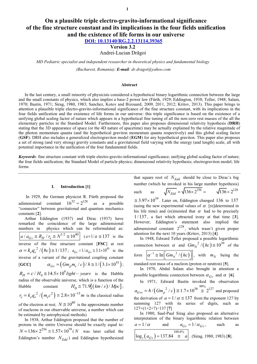 A Toy-Model of the Universe Based on a New Large Numbers Hypothesis