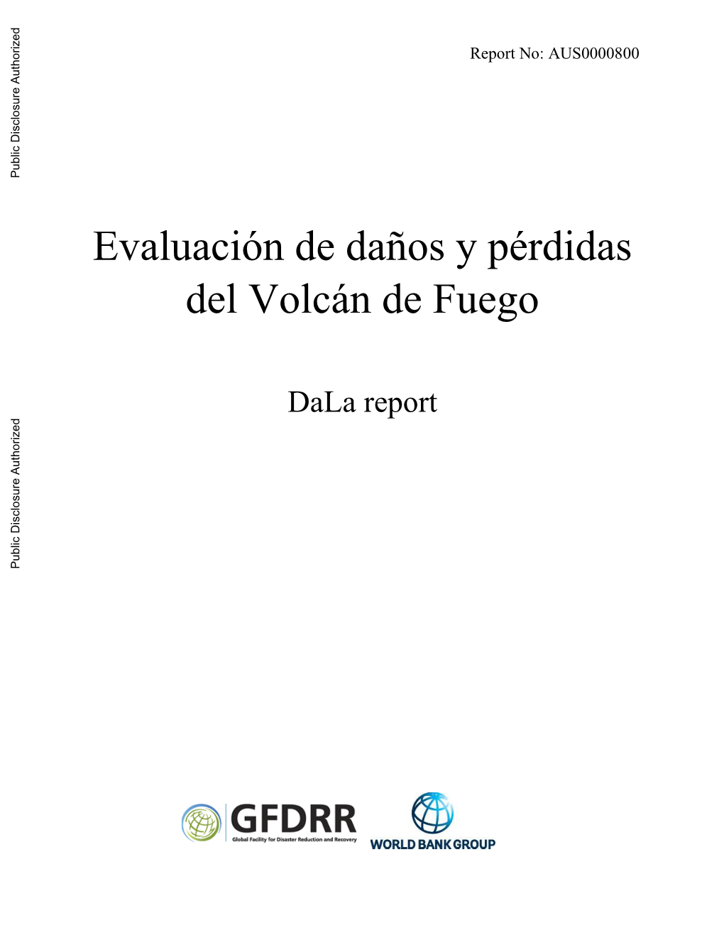 Evaluación De Daños Y Pérdidas Del Volcán De Fuego