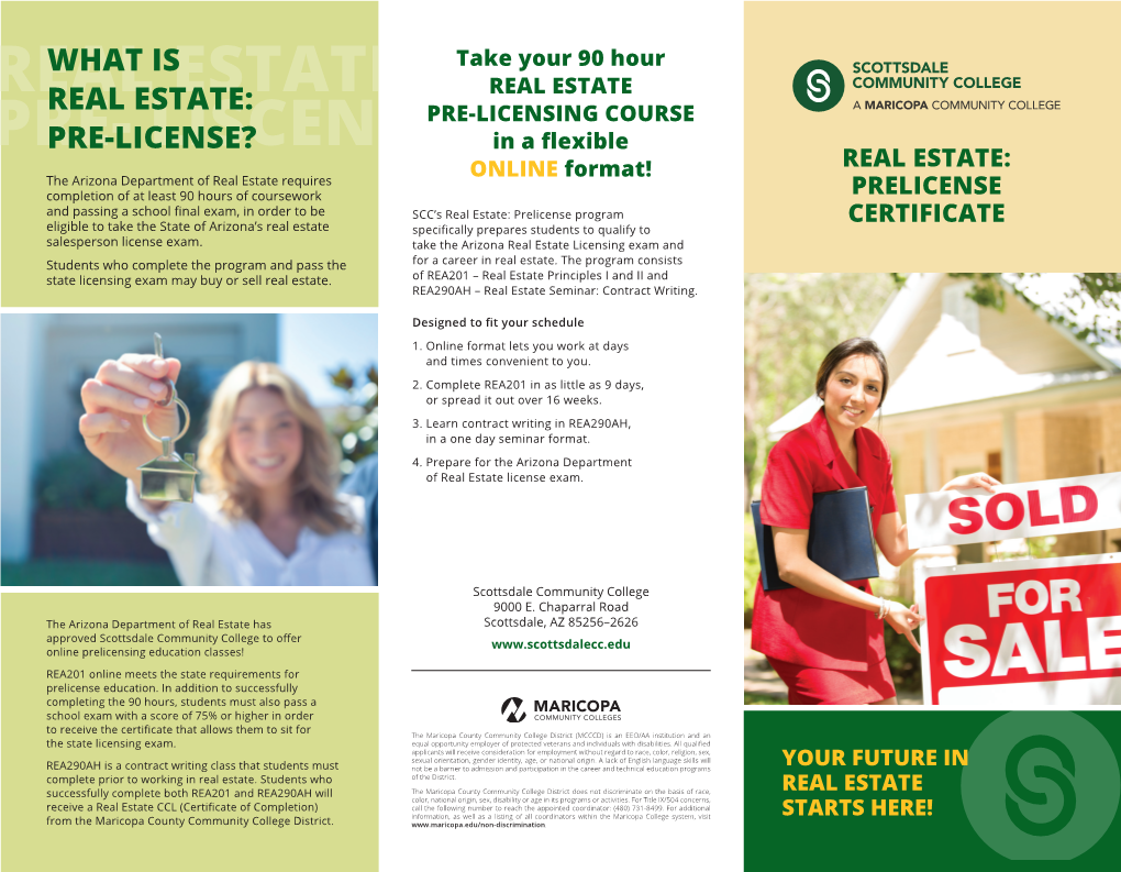 Real Estate: Prelicense Certificate