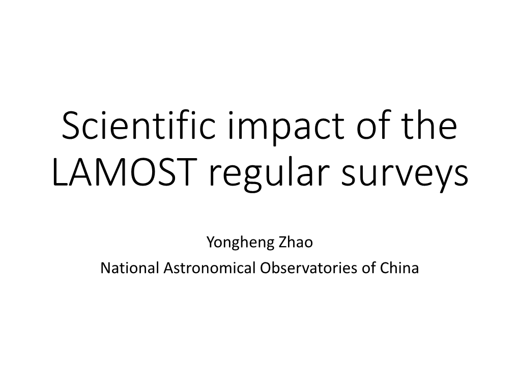 Scientific Impact of the LAMOST Regular Surveys