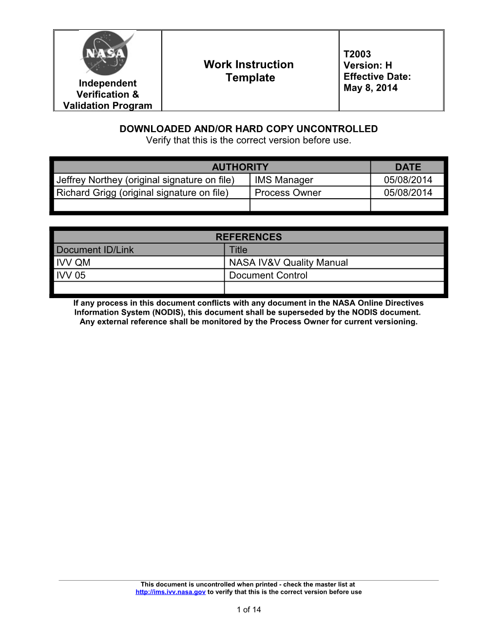 Work Instruction Template s2