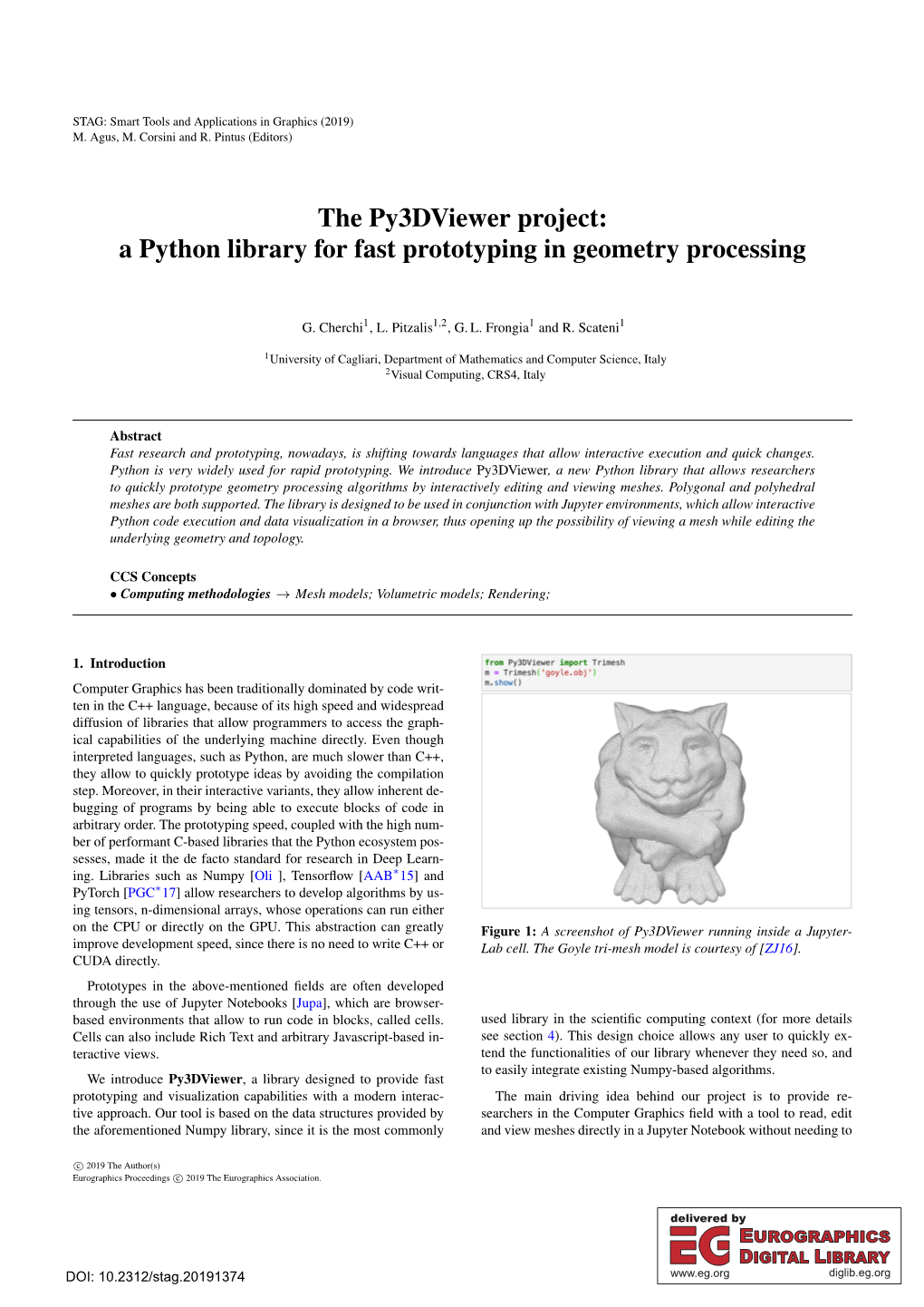 The Py3dviewer Project: a Python Library for Fast Prototyping in Geometry Processing
