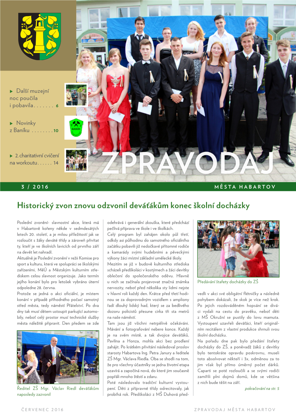 Zpravodaj 3 / 2016 Města Habartov