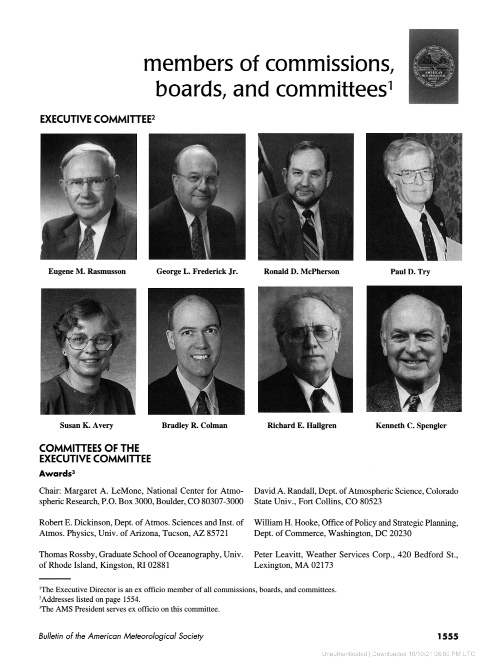 Members of Commissions, Boards, and Committees1